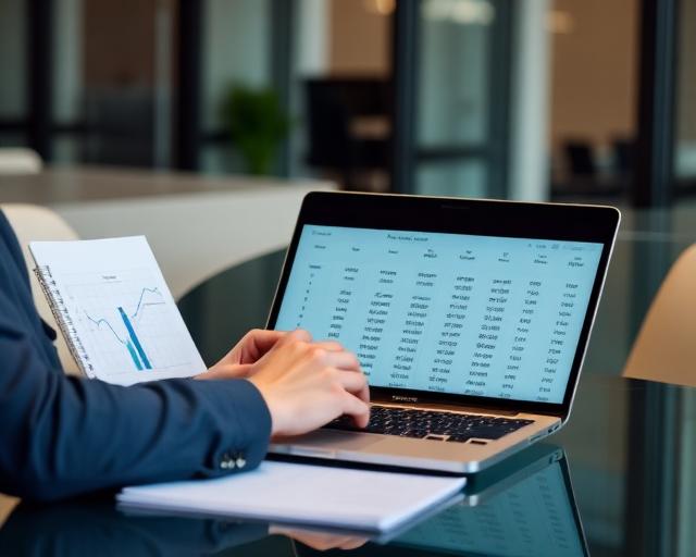 Financial adviser reviewing repayment schedules and cash flow