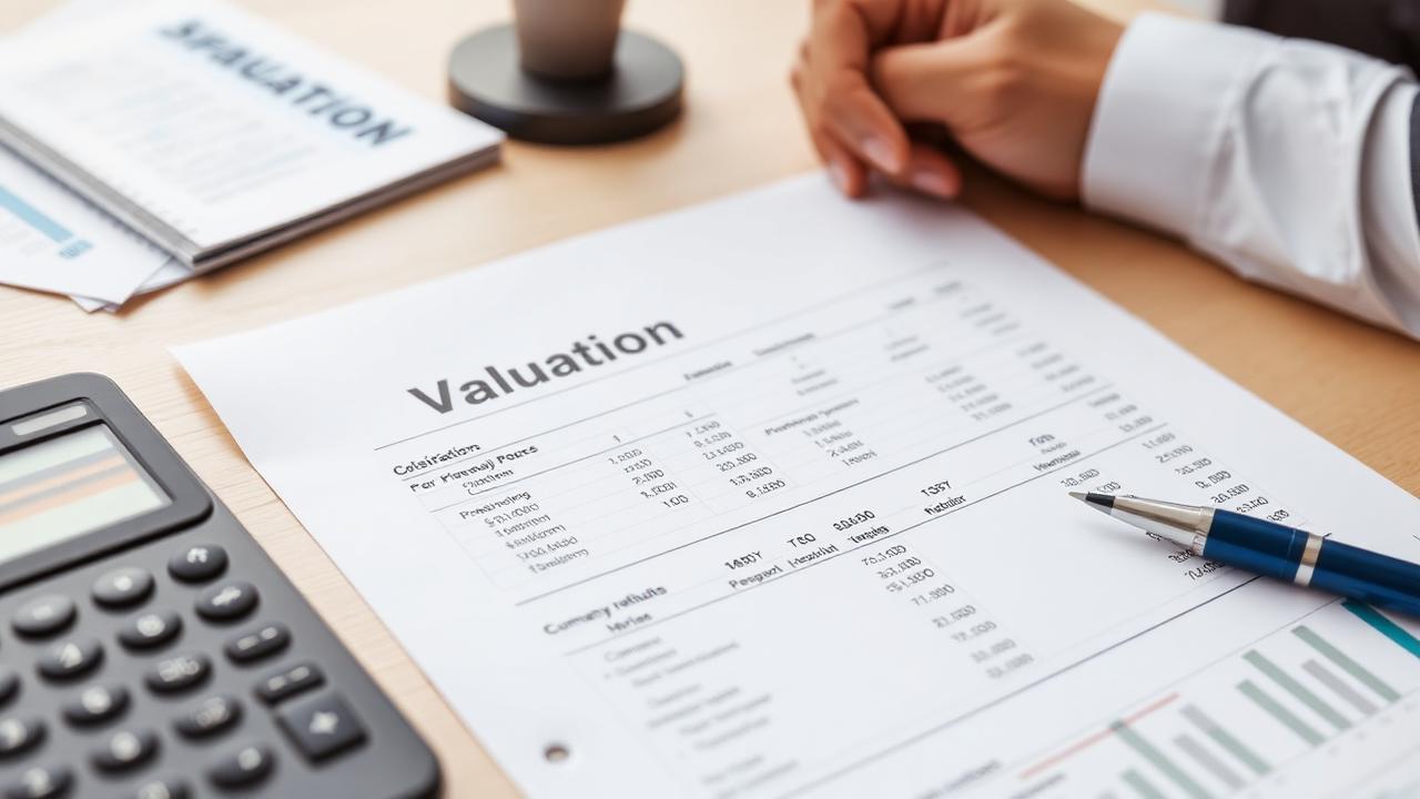 Financial adviser presenting a business valuation report for an EOT transaction