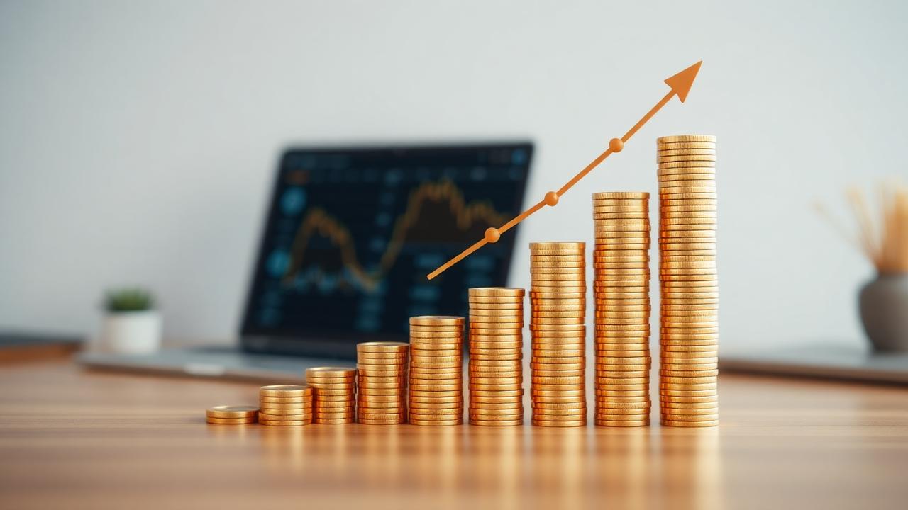 Financial charts and valuation documents on a professional desk