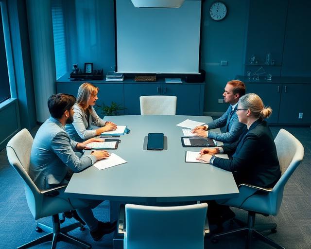Corporate governance meeting with trustees