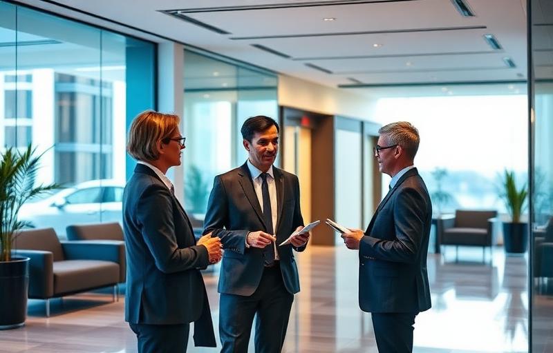 Advisory team welcoming a client for a process consultation