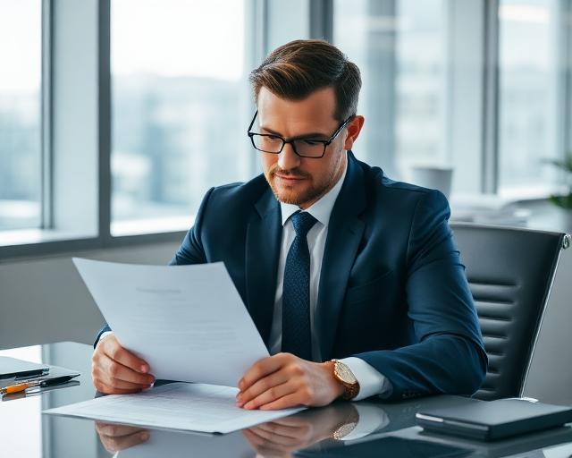 Independent trustee reviewing trust deed documentation