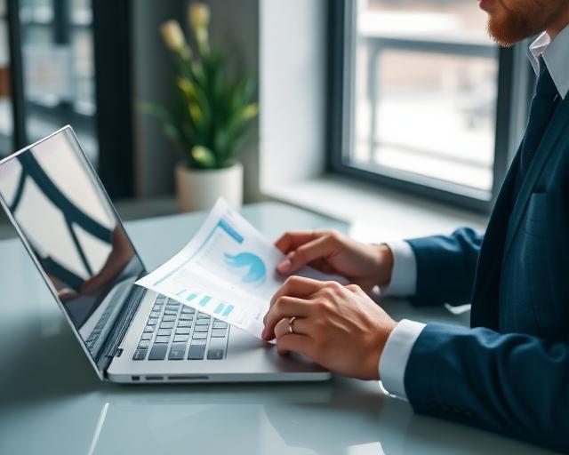 Financial adviser reviewing cash flow and affordability projections