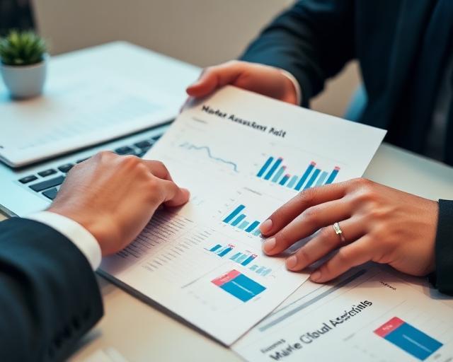 Professionals reviewing a market value assessment